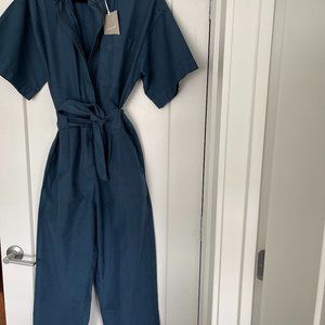 EVERLANE BLUE JUMPSUIT